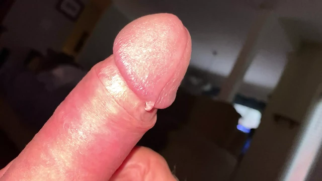 Uncut oozes Precum