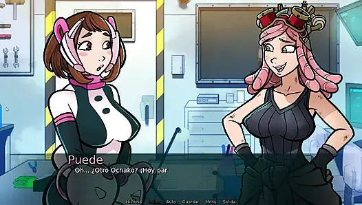 Проект Mei - Сладострастное Очако Урарака из My Hero Academia Тестирование великого изобретения красивой Mei