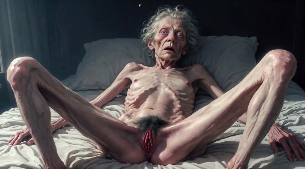 Horny 90 Year Old Skinny Granny Masturbates Her Hairy Wet Pussy - Frail Solo Play