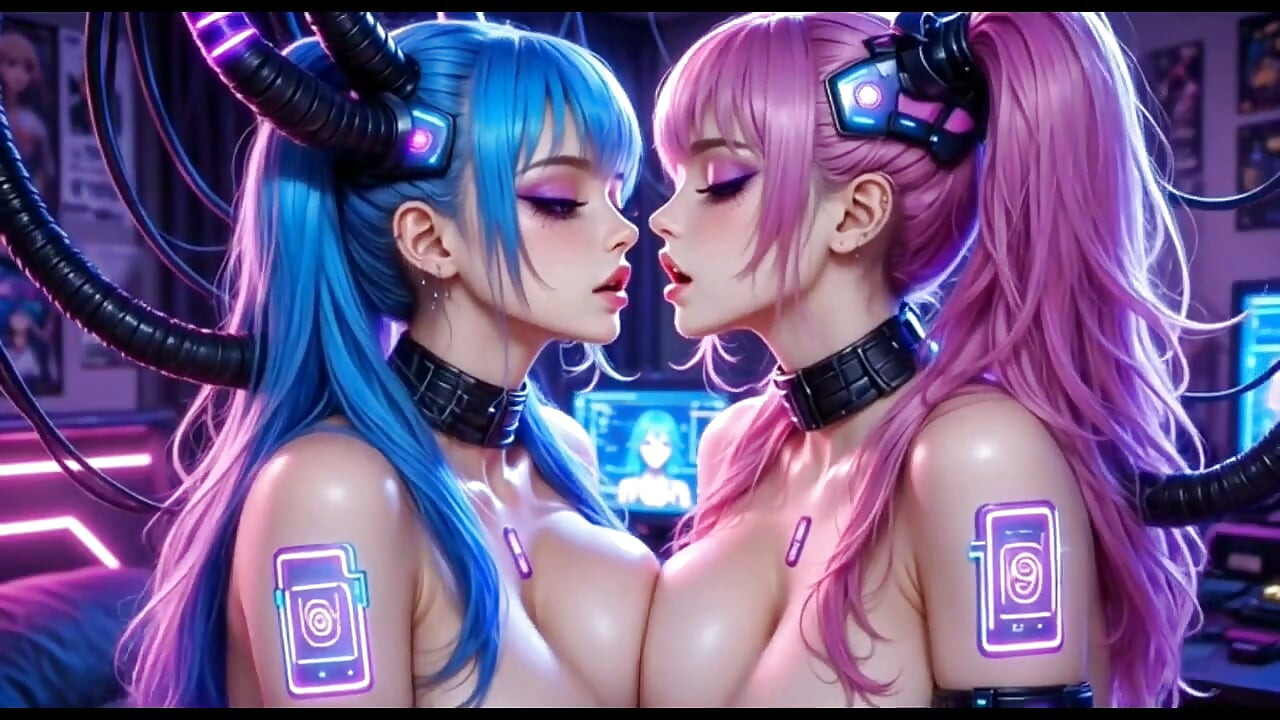 Two Lovely Girls Bounce Boobs, Ai Animation