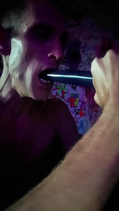 Train the gag reflex a little