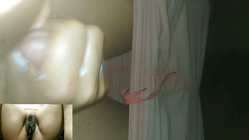Masturbating