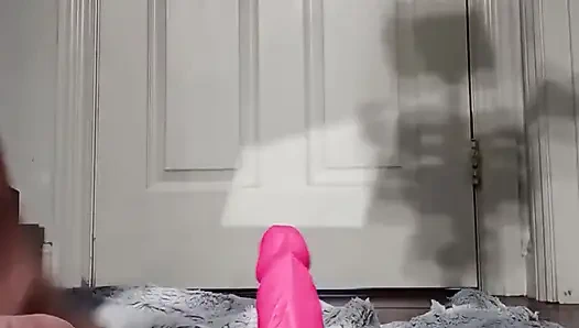 Chunky BBW with Dirty Feet Rides Dildo - Deesdeepthroat