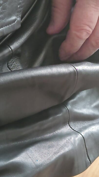 Edging in a Leather Skirt