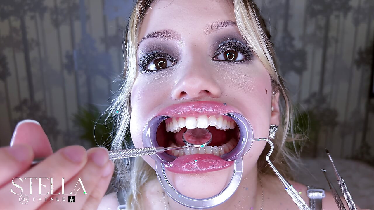 Teeth Fetish Extreme Close-up Dental Examination