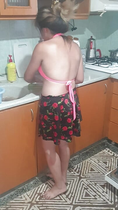 My attempts to sexually arouse my girlfriend while she was cleaning the kitchen.