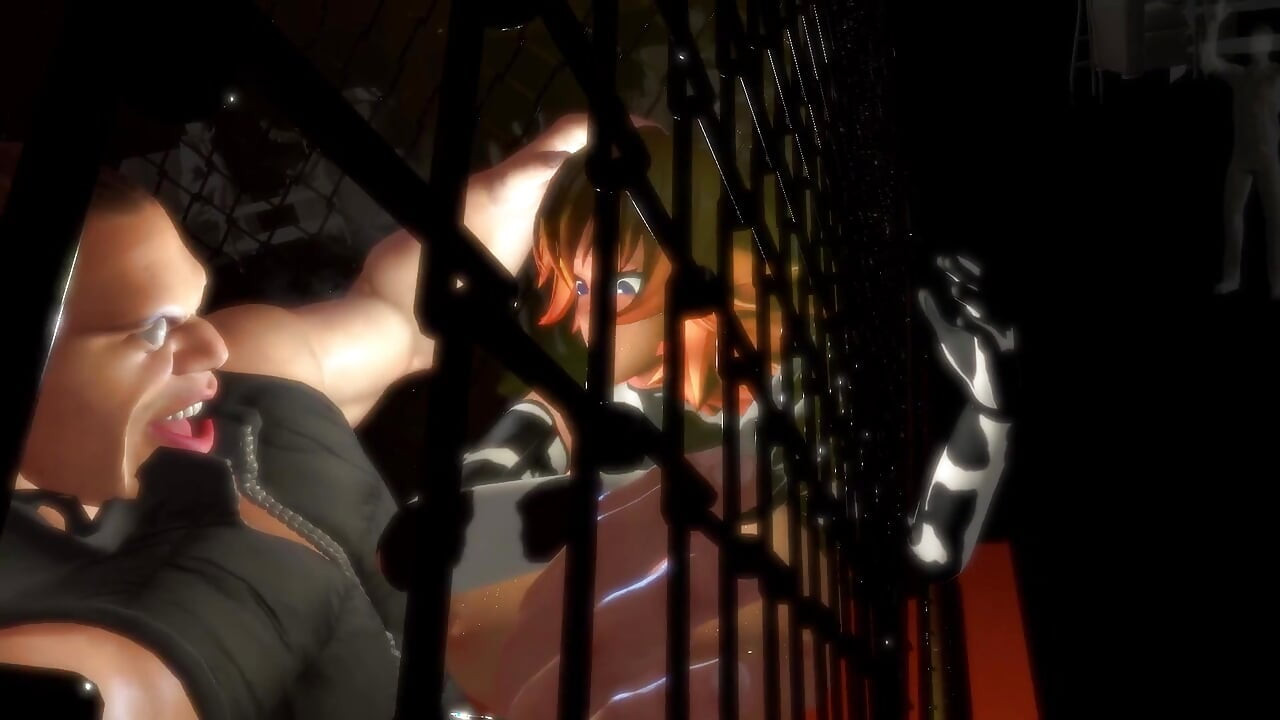 Anime Cow Girl Pounded Hard Against the Cage