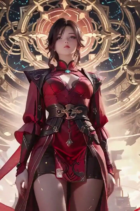 Red Armor Queen in the Floating City! Epic Fantasy Tease.