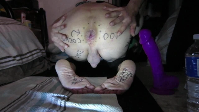 DEEP INSIDE ME WITH MY HUGE PURPLE DILDO