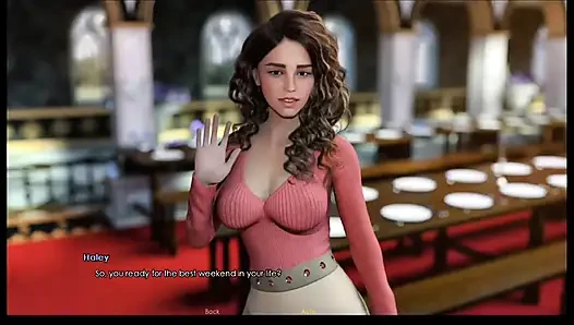 Lust academy #8: faith gave me a massage, Adelle is almost nude at the club