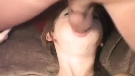 College Slut From France Got Her Face Fucked