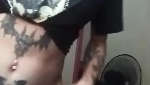 Petite playing alone with her wet pussy