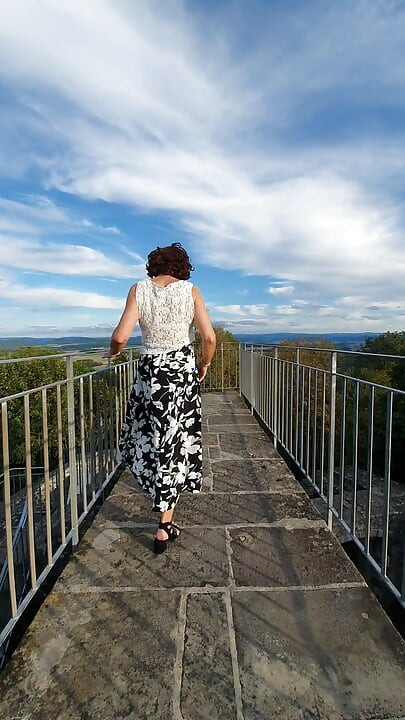 Striptease on the castle tower