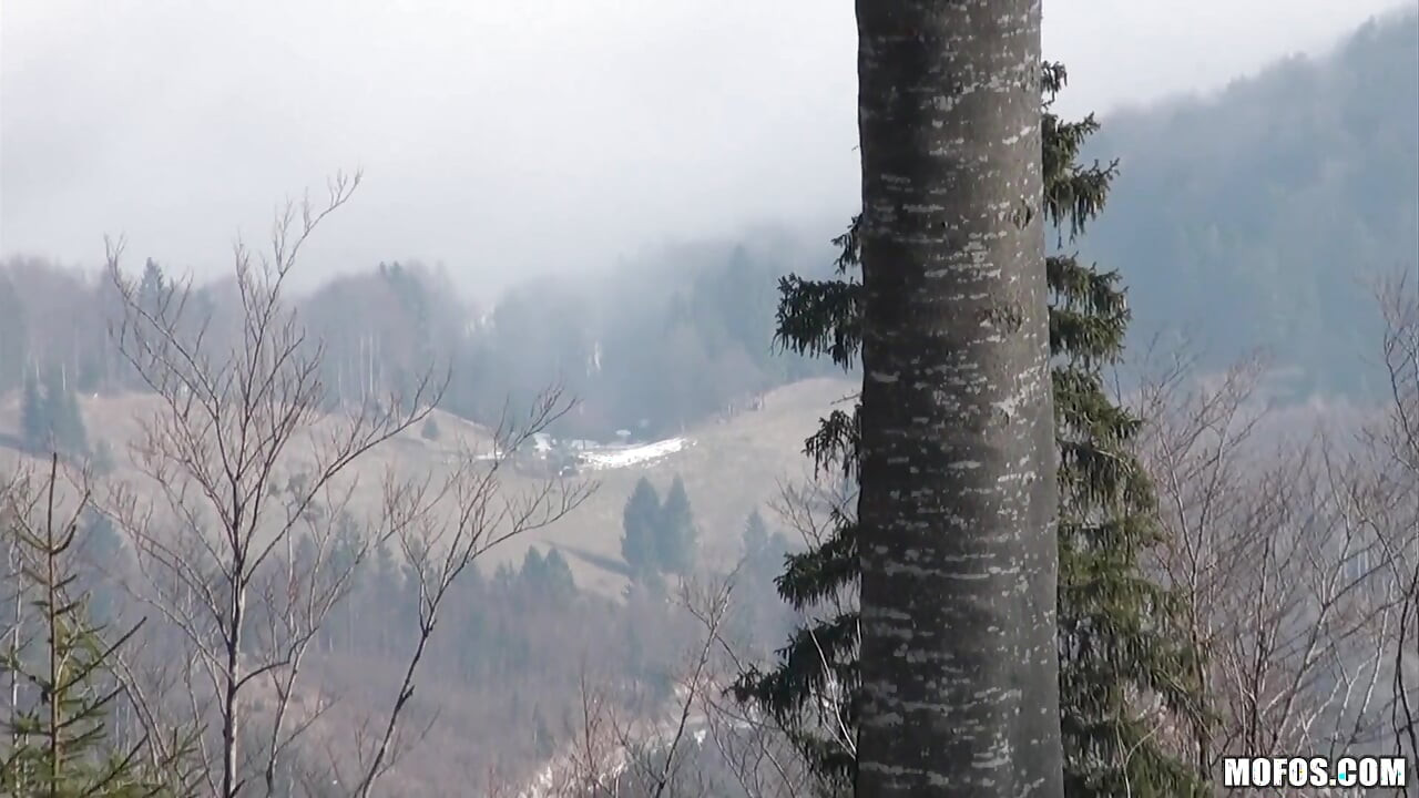 Shes a Freak - Big Tit Lana Uses Skier Toys to Pleasure Herself in a Snowy Peak Before Villa Play