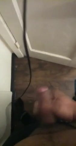 Jacking off im horny my cock is Hard