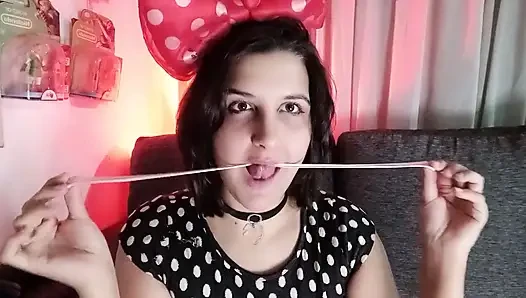 Membuat bubblegum berantakan - pakaian minnie - bunny looner