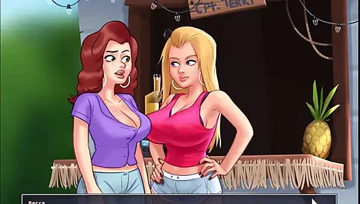 Summertime Saga: Mia hat ihr tattoo bekommen, ich habe Roxy geholfen, ihren id zu bekommen und sah sie möpse