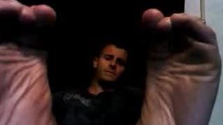 Straight guys feet on webcam #200