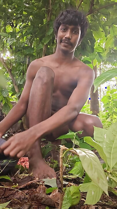 Outdoor jerking, fingering, cumming and pissing