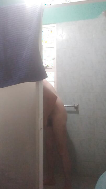 Showering very pleasantly