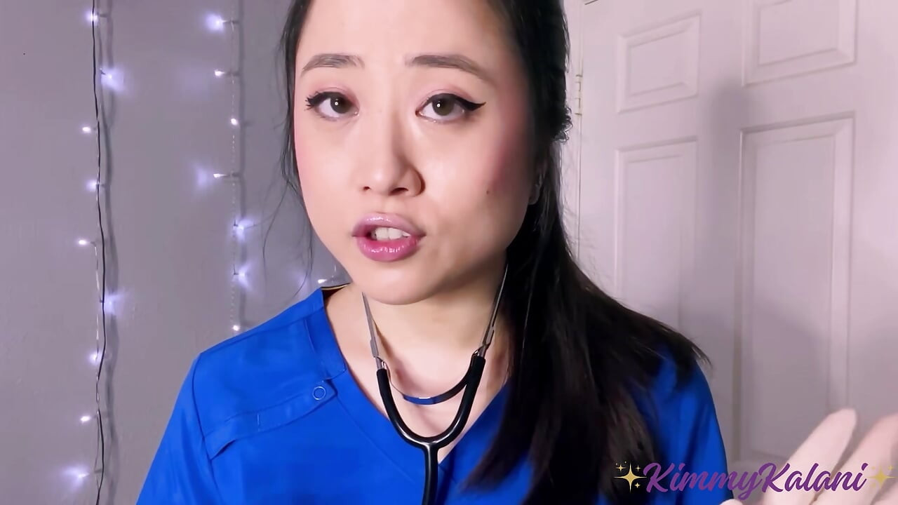 Y tá châu Á cho bạn kiểm tra y tế & chữa bệnh -ASMR BJ