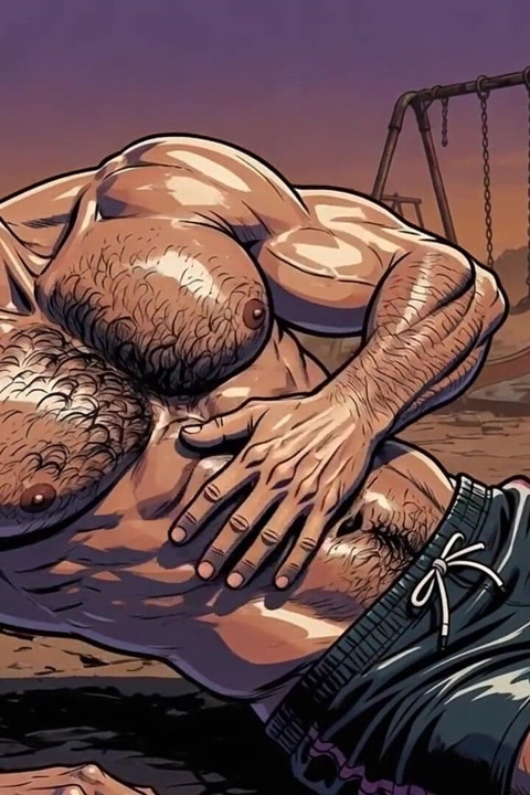 Hot Men Outdoors Animation