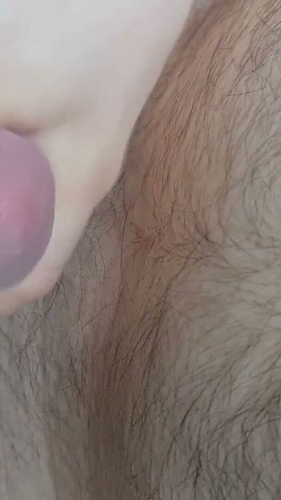 Pierced Cock with Meatotomy Closeup Cum Masturbation Ball Massage | Clip 1
