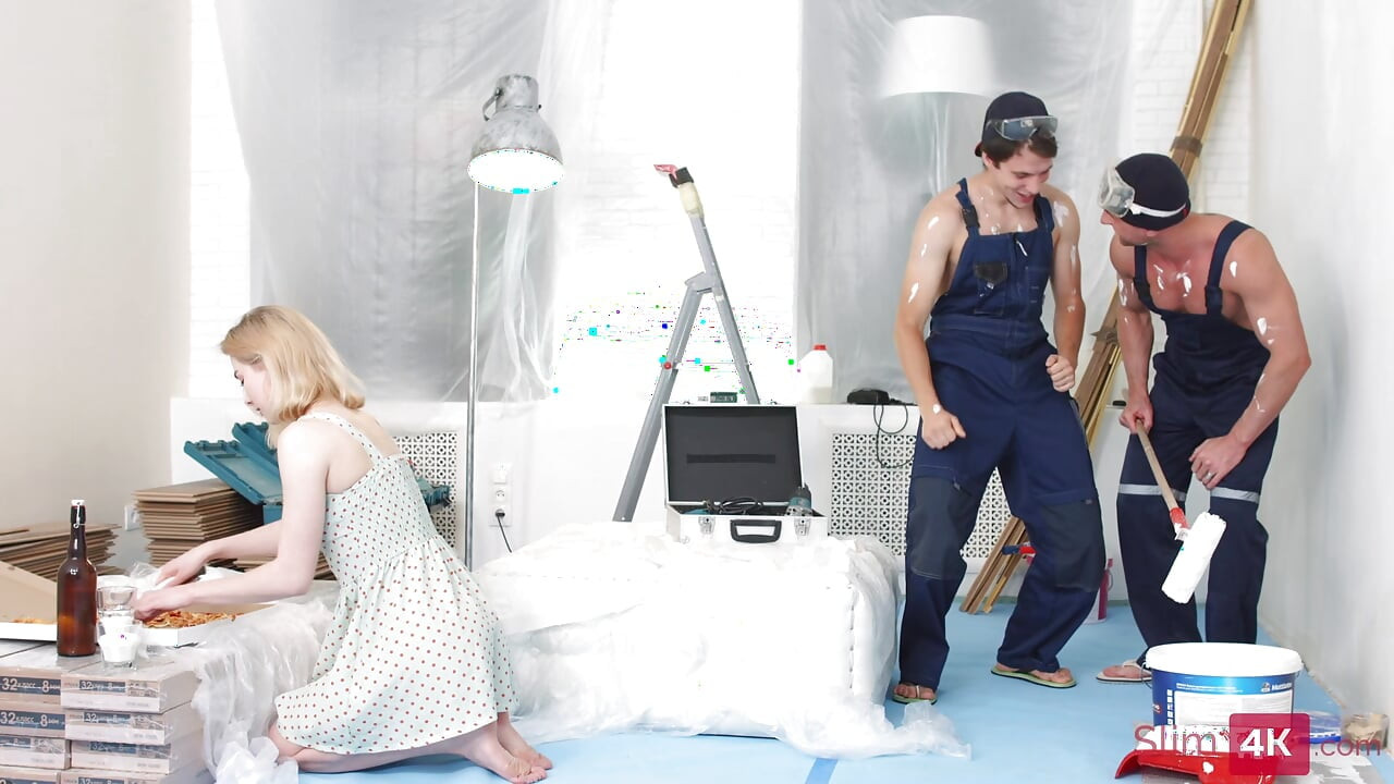 Hermosa rubia ama anal y dp