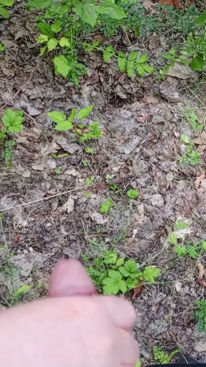 Mother-in-law sucks my dick in a public park and swallows hot cum | Clip 1