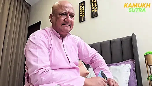 Old man hardcore sex with Indian step daughter licking pussy