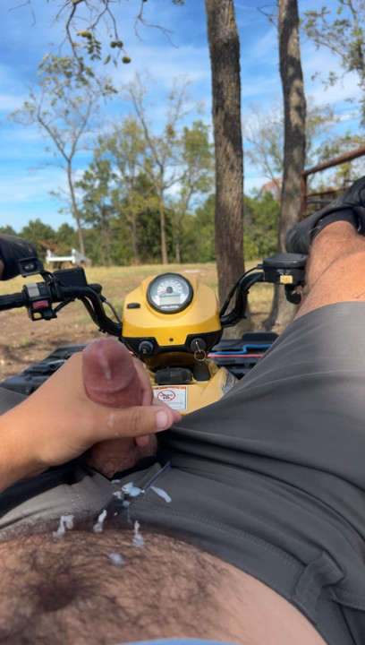Shooting a load on my four wheeler