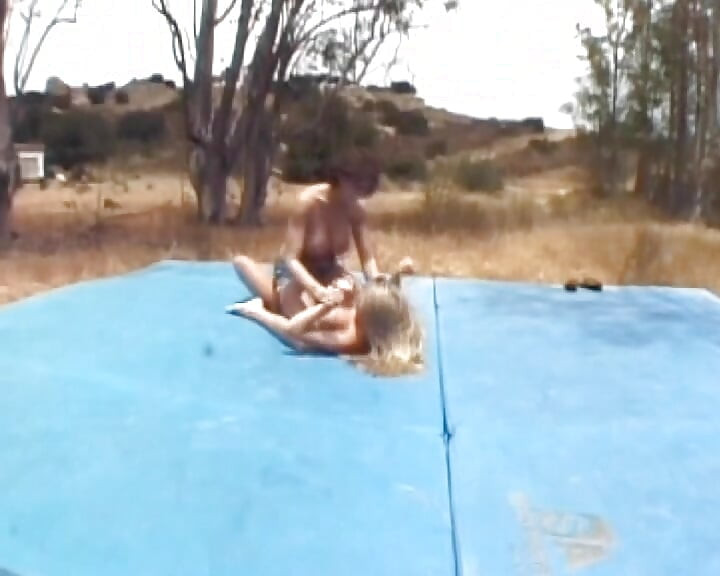 Sexy French babes having hot lesbian outdoor action