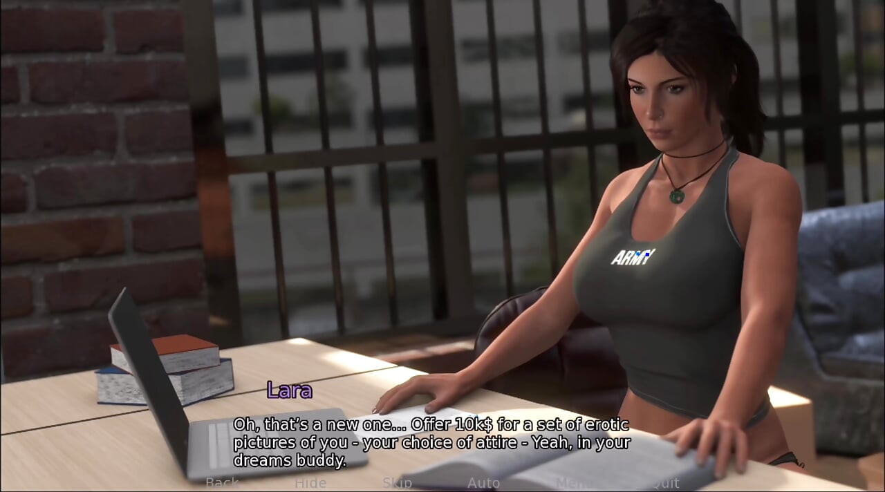 Aventura de Croft # 1 - Lara no puede dejar de pensar en la lesbiana