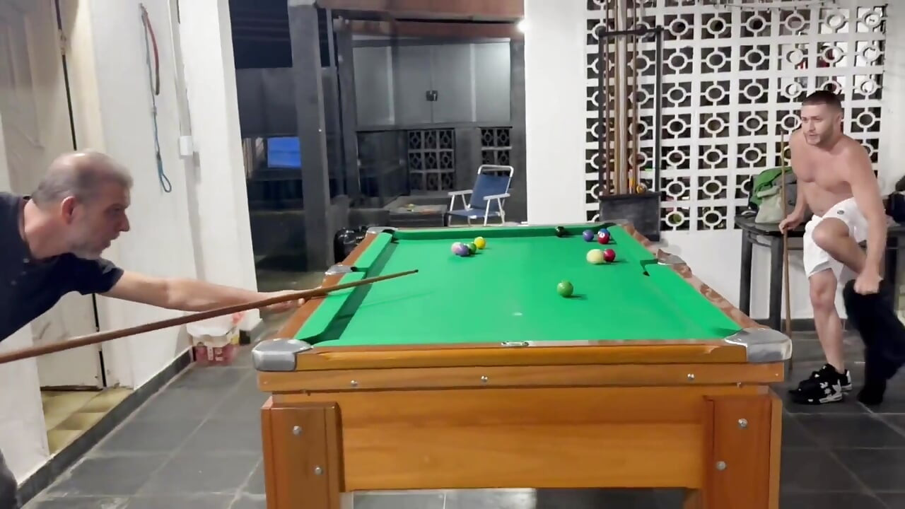 Sr Carmona and Victor Ferraz Playing Naked Billiards