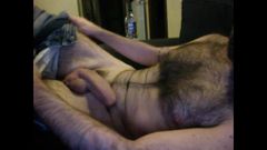 HAIRY ITALIAN BIG UNCUT COCK JACKS OFF