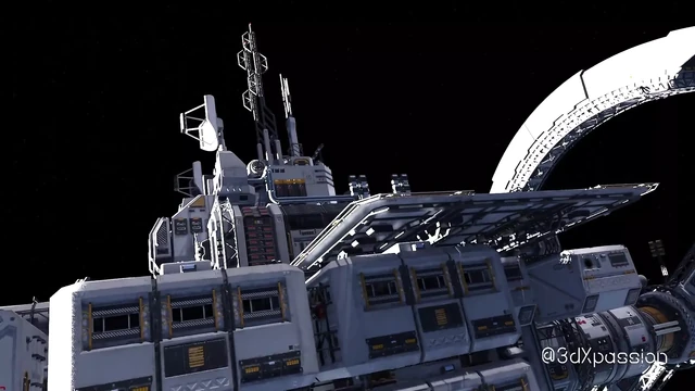 The Best Sex in Space. Hot Japanese Babe Gets Fucked Hard on Orbital Space Station