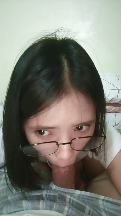 Sucking my Stepbrother's dick while resting - POV