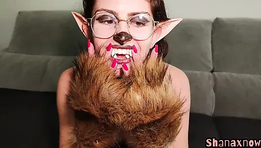 LOVER MOON GF TRANSFORMATION INTO HORNY WEREWOLF SAVAGE GIRL