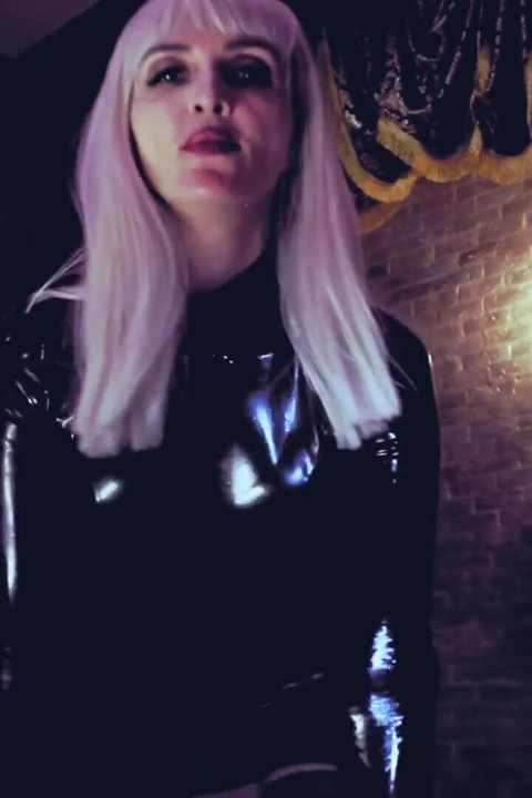 Hot domina Eva Latex play with a dick CBT toys BDSM kink femdom fetish Milf mature mistress blonde