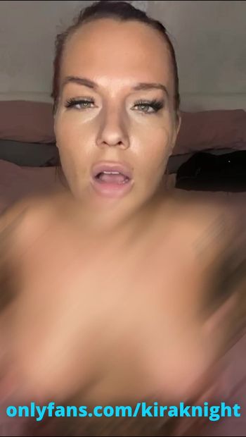 Instagram model Kira Knight plays with big boobs!