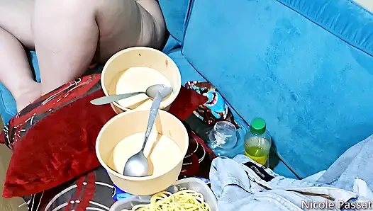 Nicole’s Massive Belly Stuffing Feast - Her Soft Tummy Gets HUGE!