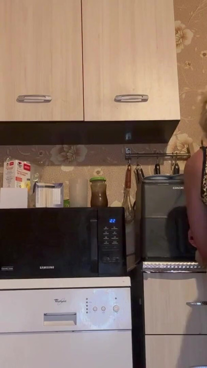 So Horny That Masturbate Whole Cooking and corn fuck | Clip 2
