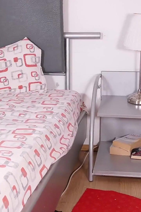 Desperate midget girl undress several pantyhose layers to pee