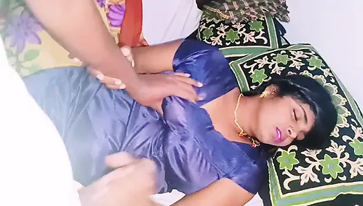 Beautiful Bhabi Cheating Husband Fucking Husbend's Small Stepbrother Big Dick. Indian Cheating Sex Telugu Dirty Talks.