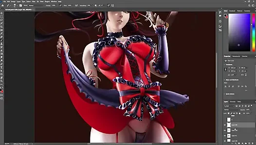 Kurumi timelapse sfw date a live