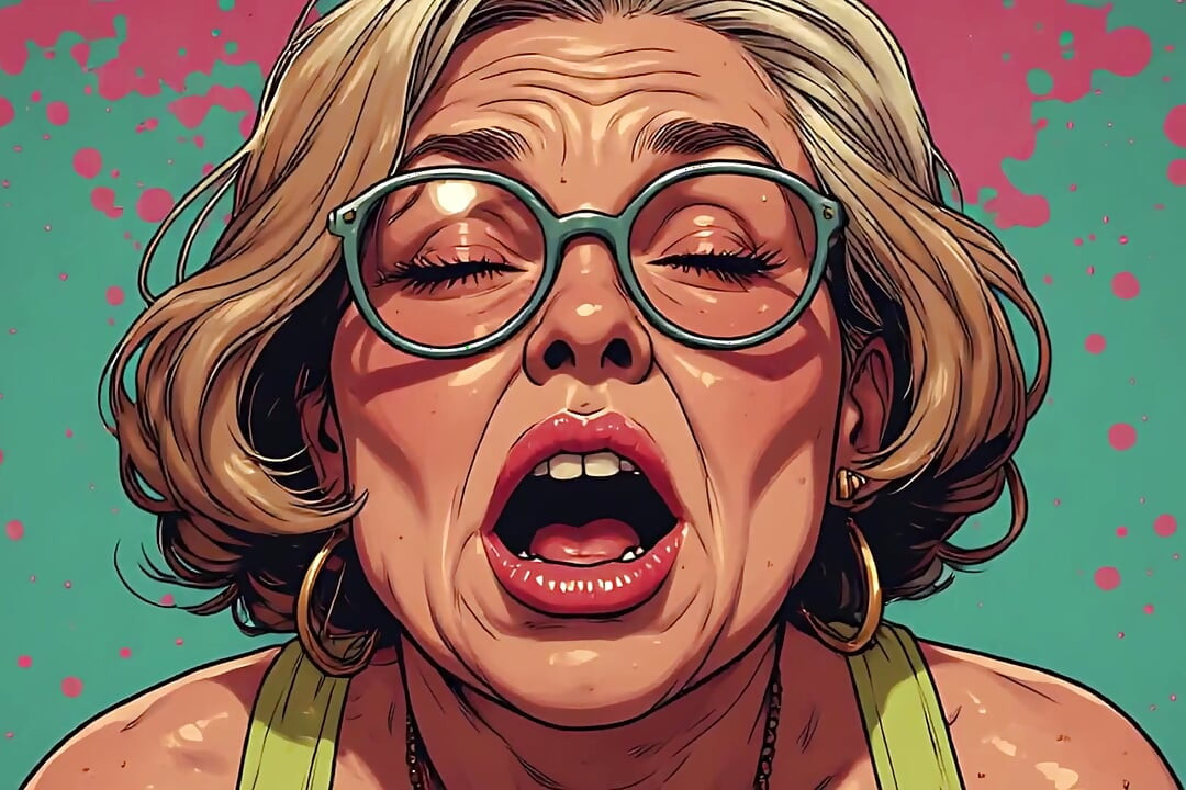 Mature Orgasm Face Art