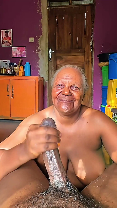 Big Beautiful Busty Granny Wanted to Taste My Cum