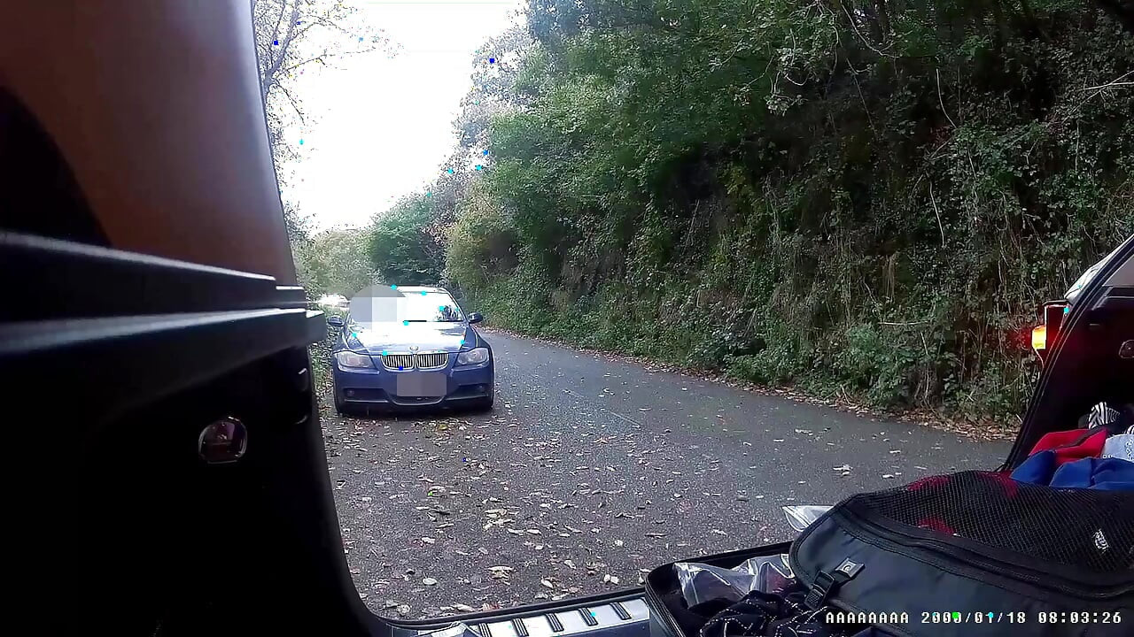 Parked in layby being watched