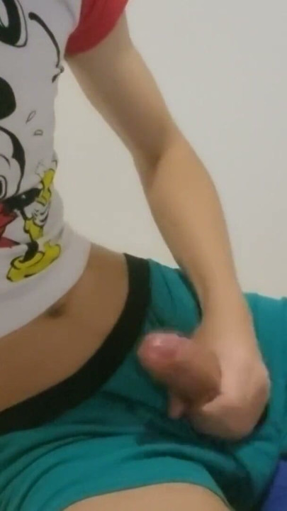 Young Skinny Twink Boy Jerking Off And Cumming | Clip 1
