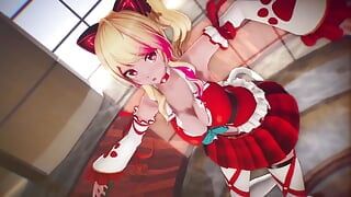 MMD R-18, anime, des filles dansent sexy (clip 5)